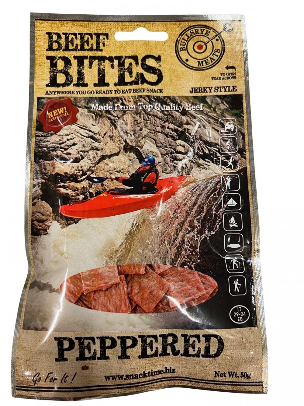 Beef Bites 50 gram Peppered
