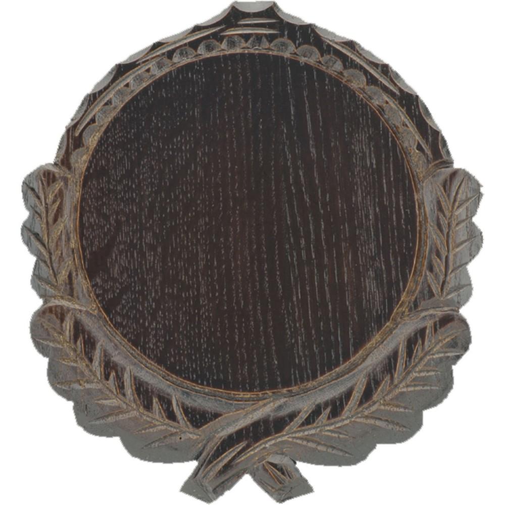 Eurohunt utfrest trofeplate for villsvintenner - 17,5 cm Mørk