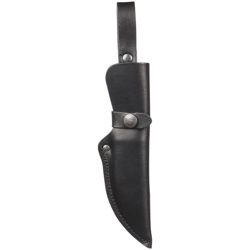 Håndlaget knivslire i ekte lær til Eka Swingblade, leddet beltehempe