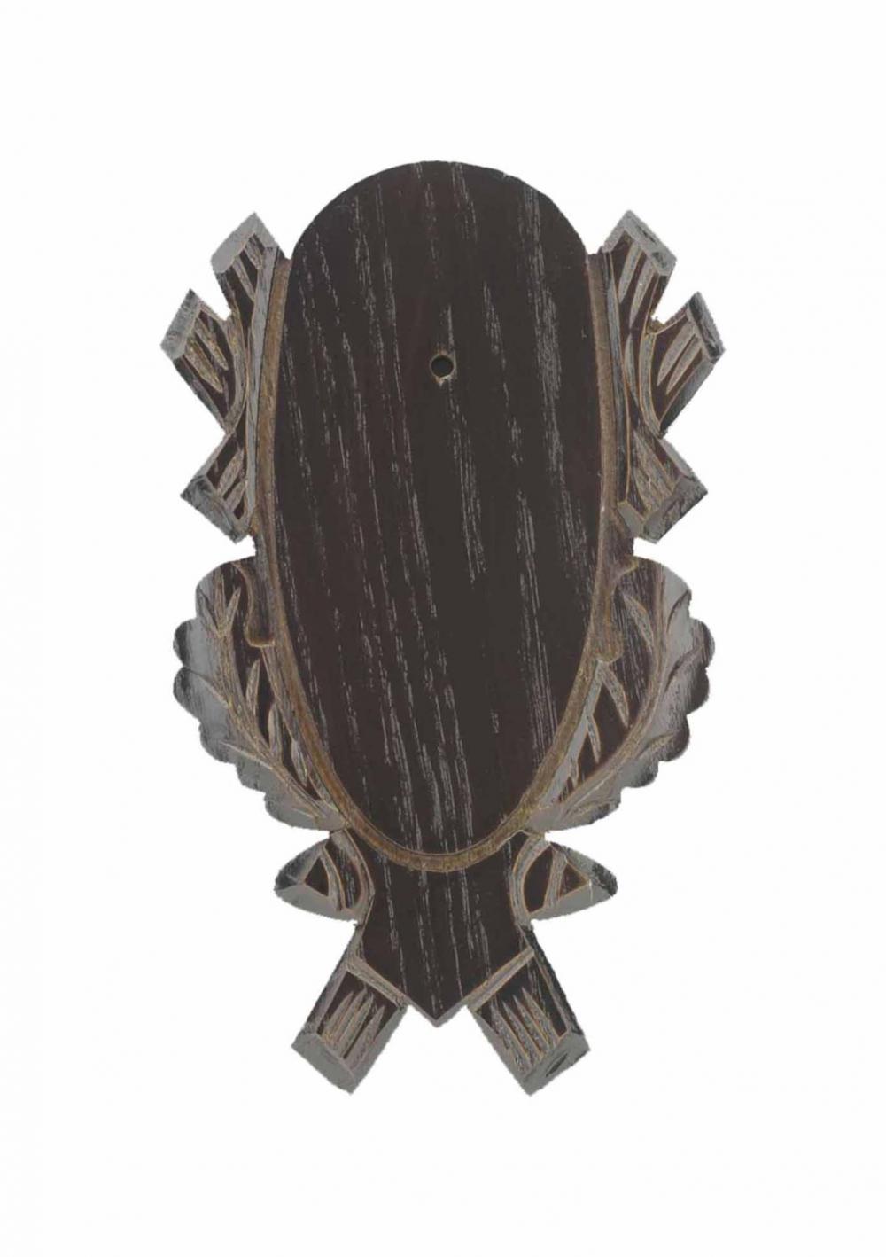 Eurohunt Oak Deer Trophy Plate 4 - 21x12 cm Dark